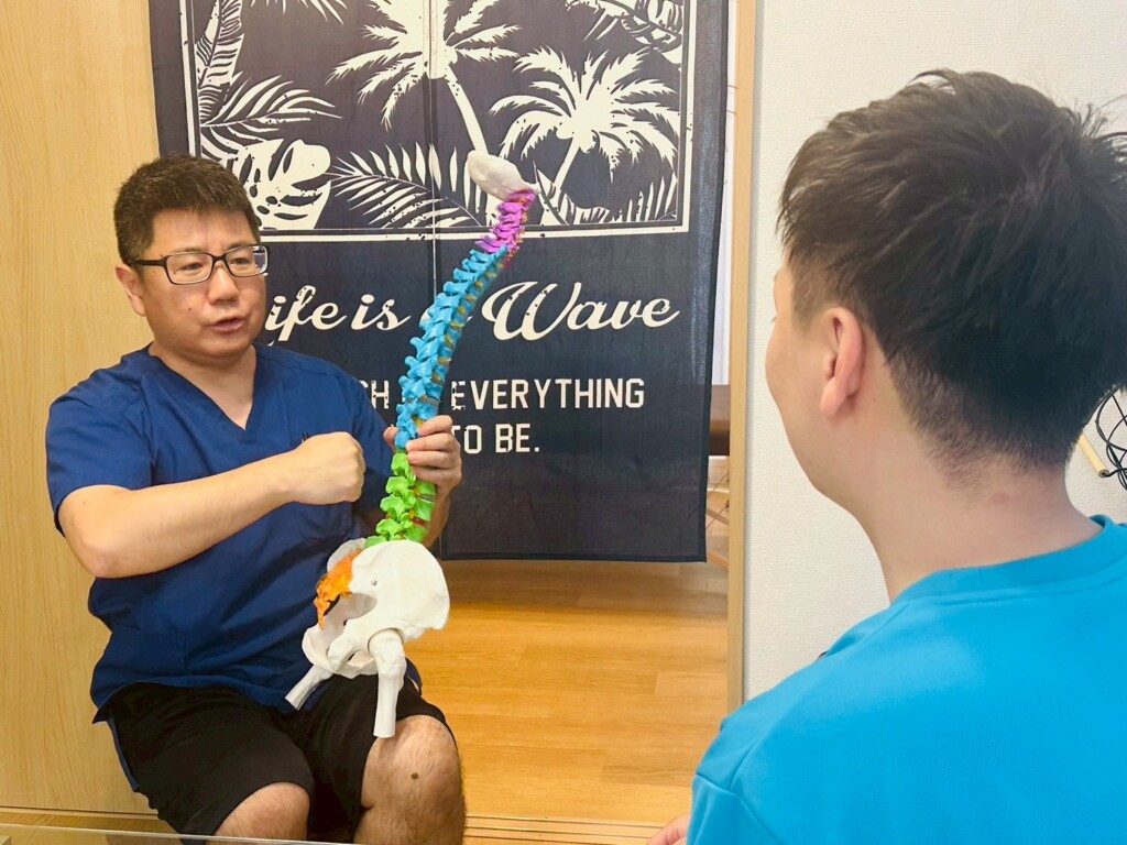 実際にカウンセリングしている場面